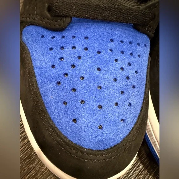 Nike air Jordan 1 Retro high OG size 8.5 Black/Royal Blue-white - Picture 7 of 11
